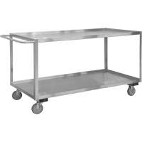 Chariot avec tablettes de calibre industriel, 2 Tiers, 18-1/8" la x 42" h x 35" p, Capacit&eacute; 1200 lb Oxford Builders Supplies Inc