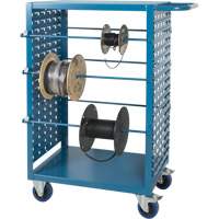 Chariot mobile pour mat&eacute;riaux bobin&eacute;s, Acier, 6 Montants, 21" la x 48" h x 38" p, Capacit&eacute; de 1200 lb Oxford Builders Supplies Inc