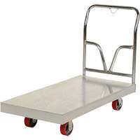 Aluminum Sheet Deck Platform Truck, 24" W x 48" L, 3600 lbs. Cap., Polyurethane Wheels Oxford Builders Supplies Inc