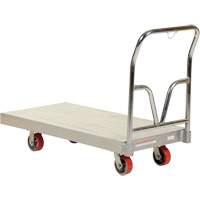 Aluminum Sheet Deck Platform Truck, 24" W x 48" L, 3600 lbs. Cap., Polyurethane Wheels Oxford Builders Supplies Inc