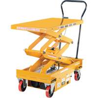 DC Powered Hydraulic Scissor Lift Elevating Cart, Steel, 39-3/4" L x 20-1/2" W, 1000 lbs. Capacity Oxford Builders Supplies Inc
