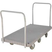 Heavy Duty Plastic Platform Truck, 60" L x 30" W, 3000 lbs. Cap., Polyurethane Wheels Oxford Builders Supplies Inc