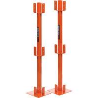 Poteaux temporaires ProGuards pour barri&egrave;re de s&eacute;curit&eacute;, 8" la x 39" h, Orange Oxford Builders Supplies Inc