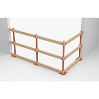 Poteaux temporaires ProGuards pour barri&egrave;re de s&eacute;curit&eacute;, 8" la x 39" h, Orange Oxford Builders Supplies Inc