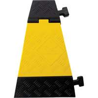 Powerhouse Heavy-Duty Left Turn Cable Protector, 3 Channels, 12" L x 19.75" W x 3" H Oxford Builders Supplies Inc