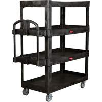 Chariot utilitaire robuste et ergonomique, 4 tiers, 24-1/4" x 62-2/5" x 54-1/10", Capacit&eacute; 700 lb Oxford Builders Supplies Inc