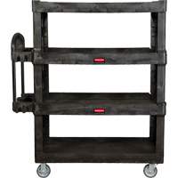 Chariot utilitaire robuste et ergonomique, 4 tiers, 24-1/4" x 62-2/5" x 54-1/10", Capacit&eacute; 700 lb Oxford Builders Supplies Inc