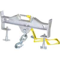 Crochet de levage &agrave; pivot double, Ouverture des fourches 7-1/4" x  2-1/2" Oxford Builders Supplies Inc