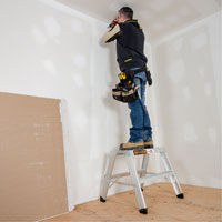 Poste de travail chevalet de sciage portatif, Cadre Aluminium, 12-1/4" p x 24" h Oxford Builders Supplies Inc
