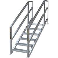 SmartStairs 6-10 Steps Modular Construction Stair System, 75" H Oxford Builders Supplies Inc