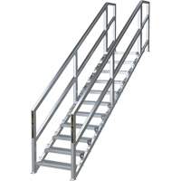 SmartStairs 11-16 Steps Modular Construction Stair System, 120" H Oxford Builders Supplies Inc