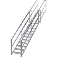 SmartStairs 11-16 Steps Modular Construction Stair System, 120" H Oxford Builders Supplies Inc