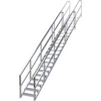 SmartStairs 17-21 Steps Modular Construction Stair System, 157-1/2" H Oxford Builders Supplies Inc