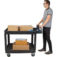 Chariot utilitaire, 2 tiers, 25-5/8" x 33-1/2" x 43-3/4", Capacit&eacute; 550 lb Oxford Builders Supplies Inc