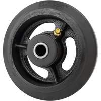 Roue en caoutchouc moul&eacute;, 5'' (127 mm) dia. x 1-1/2" (38 mm) la, Capacit&eacute; de 400 lb (181 kg) Oxford Builders Supplies Inc