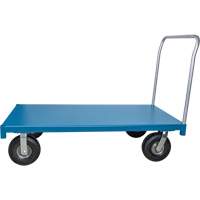 Chariot &agrave; plateforme robuste, 48" lo x 24" la x Capacit&eacute; 1200 lb, Roues en Anticrevaison Oxford Builders Supplies Inc