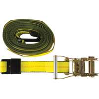 Tendeur d'arrimage pour treuil, Crochet plat, 30' , 2" , Charge d'utilisation max. 3335 lb (1512 kg) Oxford Builders Supplies Inc