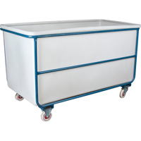 Chariot-caisse &agrave; parois droites, Poly&eacute;thyl&egrave;ne blanc, 57" lo x 34" la x 33" h, Volume 22 pi³, Capacit&eacute; 1000 lb Oxford Builders Supplies Inc