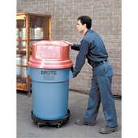 Waste Container Dolly, Polyethylene, Black Oxford Builders Supplies Inc