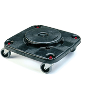 Square BRUTE&reg; Dollies, Polyethylene, Black Oxford Builders Supplies Inc