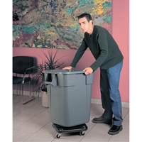 Square BRUTE&reg; Dollies, Polyethylene, Black Oxford Builders Supplies Inc