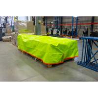 B&acirc;che tiss&eacute;e robuste haute visibilit&eacute;, Poly&eacute;thyl&egrave;ne, Vert/Orange, 16' x 20' x 12 mils Oxford Builders Supplies Inc
