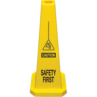 C&ocirc;nes de d&eacute;viation  Safety First , Anglais avec pictogramme Oxford Builders Supplies Inc