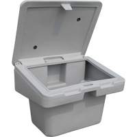 Salt Sand Container SOS, With Hasp, 30" x 24" x 24", 5.5 cu. Ft., Grey Oxford Builders Supplies Inc
