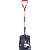 Pro Square Point Shovel, Wood, Tempered Steel Blade, D-Grip Handle, 27-3/4" Long Oxford Builders Supplies Inc