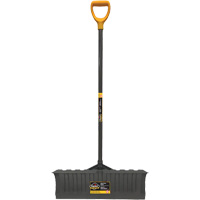 Pro Snow Pusher, Polypropylene Blade, D-Grip Handle, 20-3/4" W Oxford Builders Supplies Inc