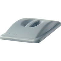 Dessus &agrave; poign&eacute;e Slim Jim, Couvercle plat, Plastique, Convient aux contenants 20-3/8" x 11-5/16" Oxford Builders Supplies Inc