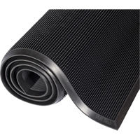 Tapis Mat-A-Dor, Caoutchouc, Grattoir Type, Motif Style pointe de doigt, 2' x 2-2/3', Noir Oxford Builders Supplies Inc