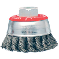High-Performance Knot Twisted Cup Brush, 3" Dia. x 10mm x 1.25" Arbor Oxford Builders Supplies Inc
