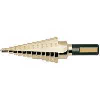 Super Premium Step Drill, 1/8" - 1/2" , 1/32" Increments, High Speed Steel Oxford Builders Supplies Inc