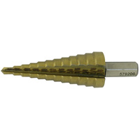 JET-KUT&reg; Super Premium M35 Step Drill, 3/16" - 7/8" , 1/16" Increments, High Speed Steel Oxford Builders Supplies Inc