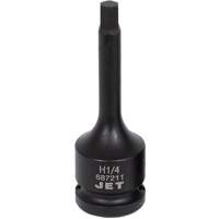 Impact Bit Socket, Hex, 1/4" x 3" L, 1/2" Drive Oxford Builders Supplies Inc