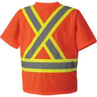 5994 T-shirt de s&eacute;curit&eacute; haute visibilit&eacute;, Polyester, 2T-Grand, Orange haute visibilit&eacute; Oxford Builders Supplies Inc
