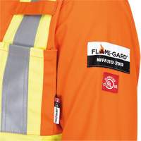 5555 Combinaison de s&eacute;curit&eacute; &agrave; haute visibilit&eacute; ignifuge et anti-arcs &eacute;lectriques, Taille 36, Orange haute visibilit&eacute;, 11 cal/cm² Oxford Builders Supplies Inc