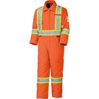 5532A Combinaison de s&eacute;curit&eacute; &agrave; haute visibilit&eacute; ignifuge et anti-arcs &eacute;lectriques, Taille 2T-Grand, Orange haute visibilit&eacute;, 58 cal/cm² Oxford Builders Supplies Inc