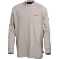 333 Flame-Resistant Long-Sleeved Cotton Shirt, 2X-Large, Grey Oxford Builders Supplies Inc