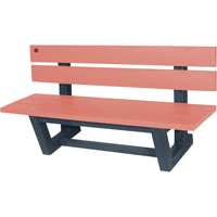 Bancs de parc d'ext&eacute;rieur, Plastique recycl&eacute;, 72" lo x 23-3/16" la x 29-13/16" h, S&eacute;quoia Oxford Builders Supplies Inc