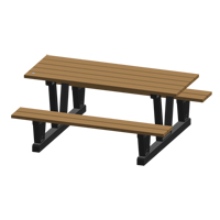 Tables de pique-nique d'ext&eacute;rieur en plastique recycl&eacute;, 72" lo x 60-5/16" la, S&eacute;quoia Oxford Builders Supplies Inc