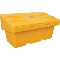 Contenants pour sel & sable SOS, Avec Moraillon, 72" x 36" x 36", 36 pi³, Jaune Oxford Builders Supplies Inc