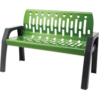 Bancs Stream, Acier, 48" lo x 48" la x 34" h, Vert Oxford Builders Supplies Inc