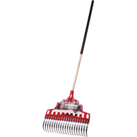 Multi-Purpose Lawn Rake, 20" Blade, 20 Tines, Hardwood Handle, Steel Blade Oxford Builders Supplies Inc