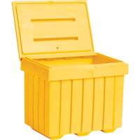 Economy Salt Sand Storage Container, 32" x 23" x 27-1/2", 10 cu. Ft., Yellow Oxford Builders Supplies Inc
