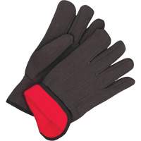Gants en jersey classiques, Taille unique, Noir, Molleton rouge, &agrave; enfiler Oxford Builders Supplies Inc