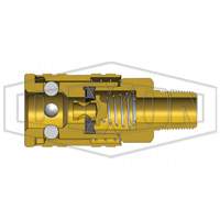 M-Series ARO Pneumatic Manual Coupler, 1/4" Oxford Builders Supplies Inc