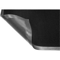 Gritstop Fingermat Matting, Rubber, Scraper Type, Textured Pattern, 2' x 2-2/3', Black Oxford Builders Supplies Inc