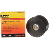 Scotch&reg; Professional Grade Linerless Rubber Splicing Tape, 50.8 mm (2") W x 9 m (30') L, 30 mils, Black Oxford Builders Supplies Inc